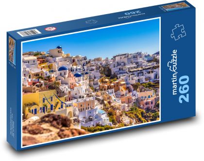 Řecko - Santorini - Puzzle 260 dílků, rozměr 41x28,7 cm