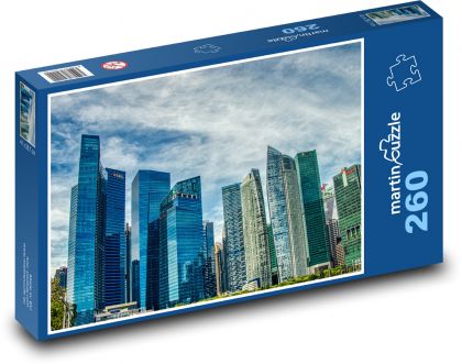 Singapur - mrakodrapy - Puzzle 260 dielikov, rozmer 41x28,7 cm