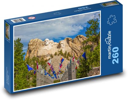 USA - Mount Rushmore - Puzzle 260 dílků, rozměr 41x28,7 cm