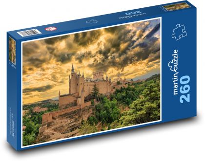 Hrad - Alcazar De Segovia - Puzzle 260 dílků, rozměr 41x28,7 cm