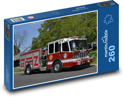 USA - fire truck - Puzzle 260 pieces, size 41x28.7 cm 