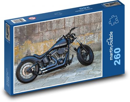 Motocykl - Harley Davidson - Puzzle 260 dílků, rozměr 41x28,7 cm