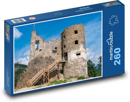 Slovensko - starý hrad - Puzzle 260 dílků, rozměr 41x28,7 cm