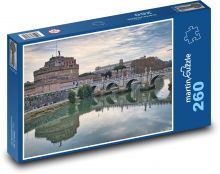 Rome - Italy, bridge, river Puzzle 260 pieces - 41 x 28.7 cm 