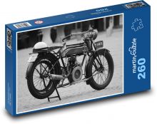 Historický motocykel - veterán, moped Puzzle 260 dielikov - 41 x 28,7 cm 