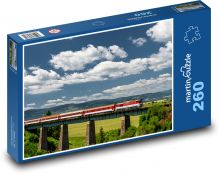 Train - bridge, railway Puzzle 260 pieces - 41 x 28.7 cm 