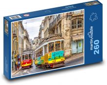 Portugalia - Lizbona, tramwaje Puzzle 260 elementów - 41x28,7 cm