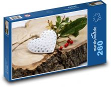 Heart - gift, stump Puzzle 260 pieces - 41 x 28.7 cm 