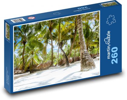 Caribbean - palm trees - Puzzle 260 pieces, size 41x28.7 cm 