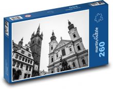 Klatovy - Česká republika, domy Puzzle 260 dílků - 41 x 28,7 cm