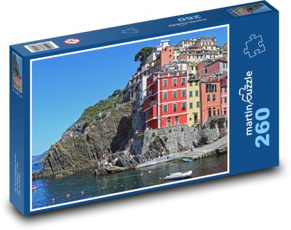 Cinque Terre - Itálie, vesnice  - Puzzle 260 dílků, rozměr 41x28,7 cm