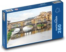 Ponte Vecchio - most, Itálie Puzzle 260 dílků - 41 x 28,7 cm