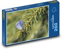 Blue holly - butterfly, spruce Puzzle 260 pieces - 41 x 28.7 cm 