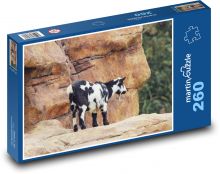 Mountain goat - animal, nature Puzzle 260 pieces - 41 x 28.7 cm 