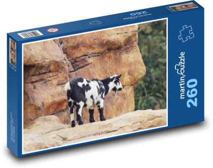 Mountain goat - animal, nature - Puzzle 260 pieces, size 41x28.7 cm 