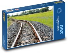 Railway track - rails, railways Puzzle 260 pieces - 41 x 28.7 cm 