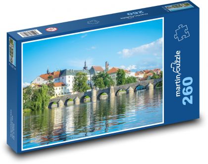 Česká republika - Písek, řeka - Puzzle 260 dílků, rozměr 41x28,7 cm