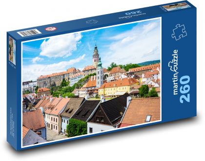 Český Krumlov - Česká republika, město - Puzzle 260 dílků, rozměr 41x28,7 cm