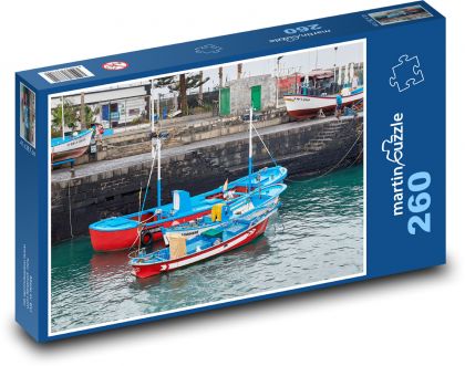 Port - seas, boats - Puzzle 260 pieces, size 41x28.7 cm 