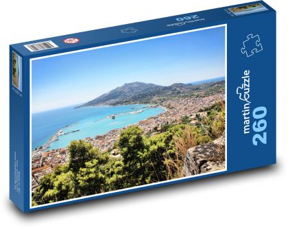 Zakynthos - prístav, ostrov - Puzzle 260 dielikov, rozmer 41x28,7 cm