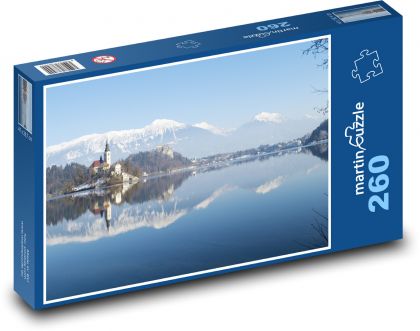 Sníh - krajina, zima - Puzzle 260 dílků, rozměr 41x28,7 cm