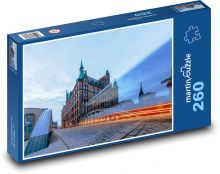 Hamburg - Speicherstadt, most Puzzle 260 elementów - 41x28,7 cm