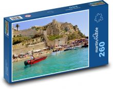 Port - boats, coast Puzzle 260 pieces - 41 x 28.7 cm 