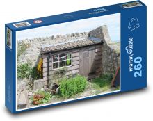 Szopa - domek, ogród Puzzle 260 elementów - 41x28,7 cm