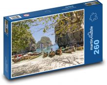 Boats - Asia, Thailand Puzzle 260 pieces - 41 x 28.7 cm 