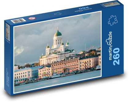 Helsinská katedrála - mesto, kostol - Puzzle 260 dielikov, rozmer 41x28,7 cm