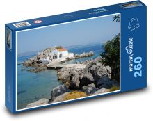 Greece - city, small island Puzzle 260 pieces - 41 x 28.7 cm 