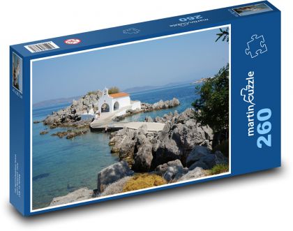 Greece - city, small island - Puzzle 260 pieces, size 41x28.7 cm 