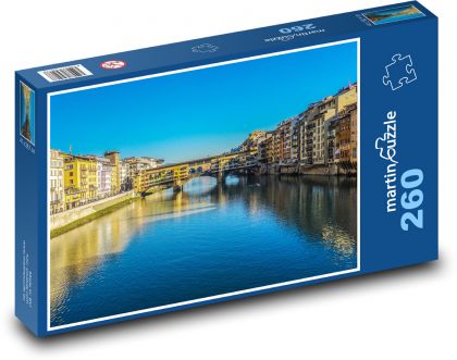 Ponte Vecchio - bridge in Florence, Italy - Puzzle 260 pieces, size 41x28.7 cm 