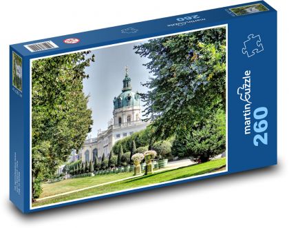 Zámek Charlottenburg - Berlín, Německo - Puzzle 260 dílků, rozměr 41x28,7 cm