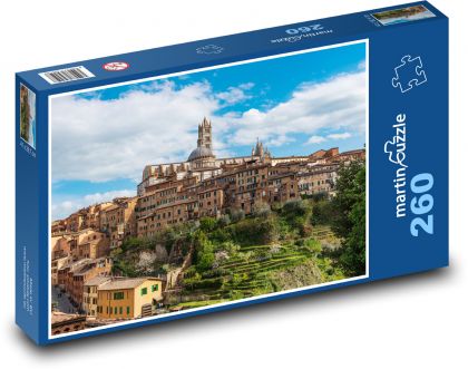 Siena - středověké město, Itálie.jpg - Puzzle 260 dílků, rozměr 41x28,7 cm