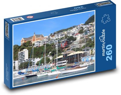 Wellington - New Zealand, boats - Puzzle 260 pieces, size 41x28.7 cm 