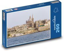 Malta - kościół, bazylika Puzzle 260 elementów - 41x28,7 cm