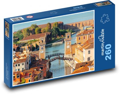 Venetian Arsenal - Benátky, Itálie - Puzzle 260 dílků, rozměr 41x28,7 cm