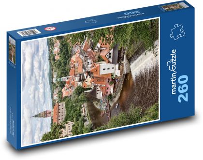 Český Krumlov - Česká republika, město - Puzzle 260 dílků, rozměr 41x28,7 cm