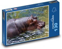 Hippo Puzzle 130 pieces - 28.7 x 20 cm 