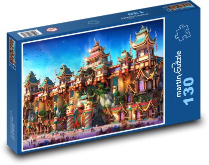 China, the old town - Puzzle 130 pieces, size 28.7x20 cm 