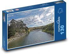 Nový Zéland - Waiau Rieka Puzzle 130 dielikov - 28,7 x 20 cm 