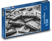 Retro cassettes Puzzle 130 pieces - 28.7 x 20 cm 