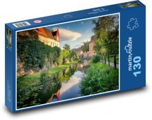 Hradní příkop Puzzle 130 dílků - 28,7 x 20 cm