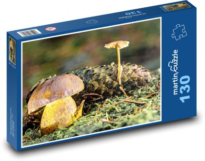 Nature - mushrooms - Puzzle 130 pieces, size 28.7x20 cm 