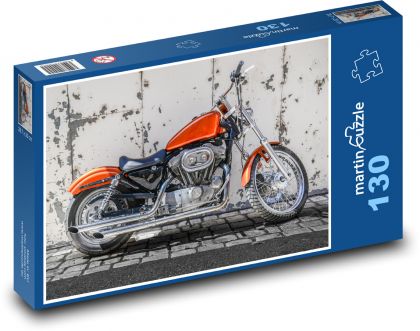 Harley Davidson Sportster - Puzzle 130 dílků, rozměr 28,7x20 cm