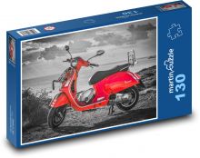 Skúter - Vespa Puzzle 130 dielikov - 28,7 x 20 cm 