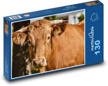 Cow - cattle, farm Puzzle 130 pieces - 28.7 x 20 cm 