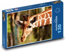 Giraffe - long neck, zoo Puzzle 130 pieces - 28.7 x 20 cm 