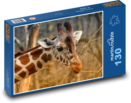 Giraffe - savannah, zoo - Puzzle 130 pieces, size 28.7x20 cm 